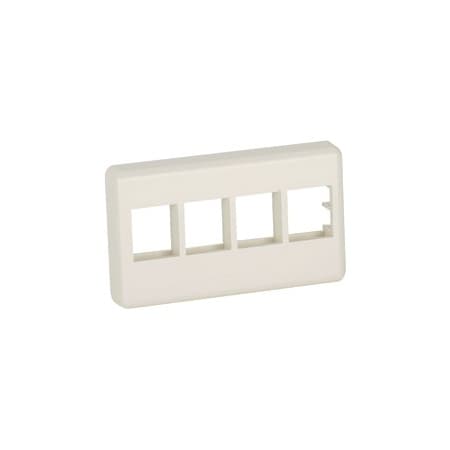 Panduit 4-Port, Modular Furniture Faceplate (10 Pack), 10PK NK4MFIW